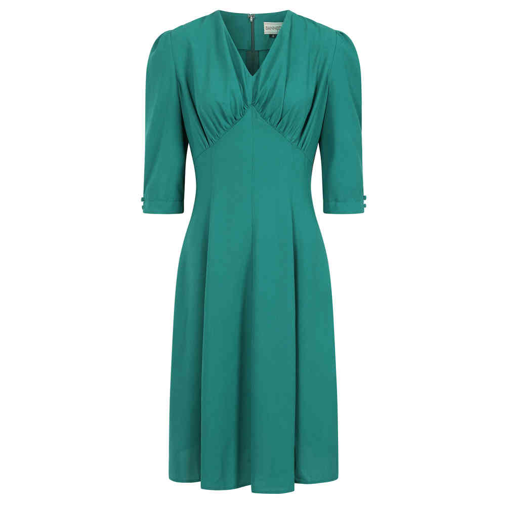 Banned - Gioia 40S Flare jurk - Groen